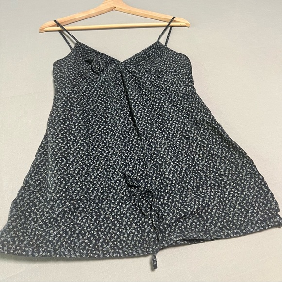 BCBGirls Cami Top Small Babydoll Floral Ditsy Drawstring Waist Camisole Babydoll - Picture 11 of 13